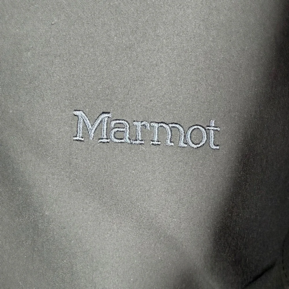 Marmot Men's XL‎ Softshell Jacket Fleece Lined Full Zip Outdoor Black Hiking